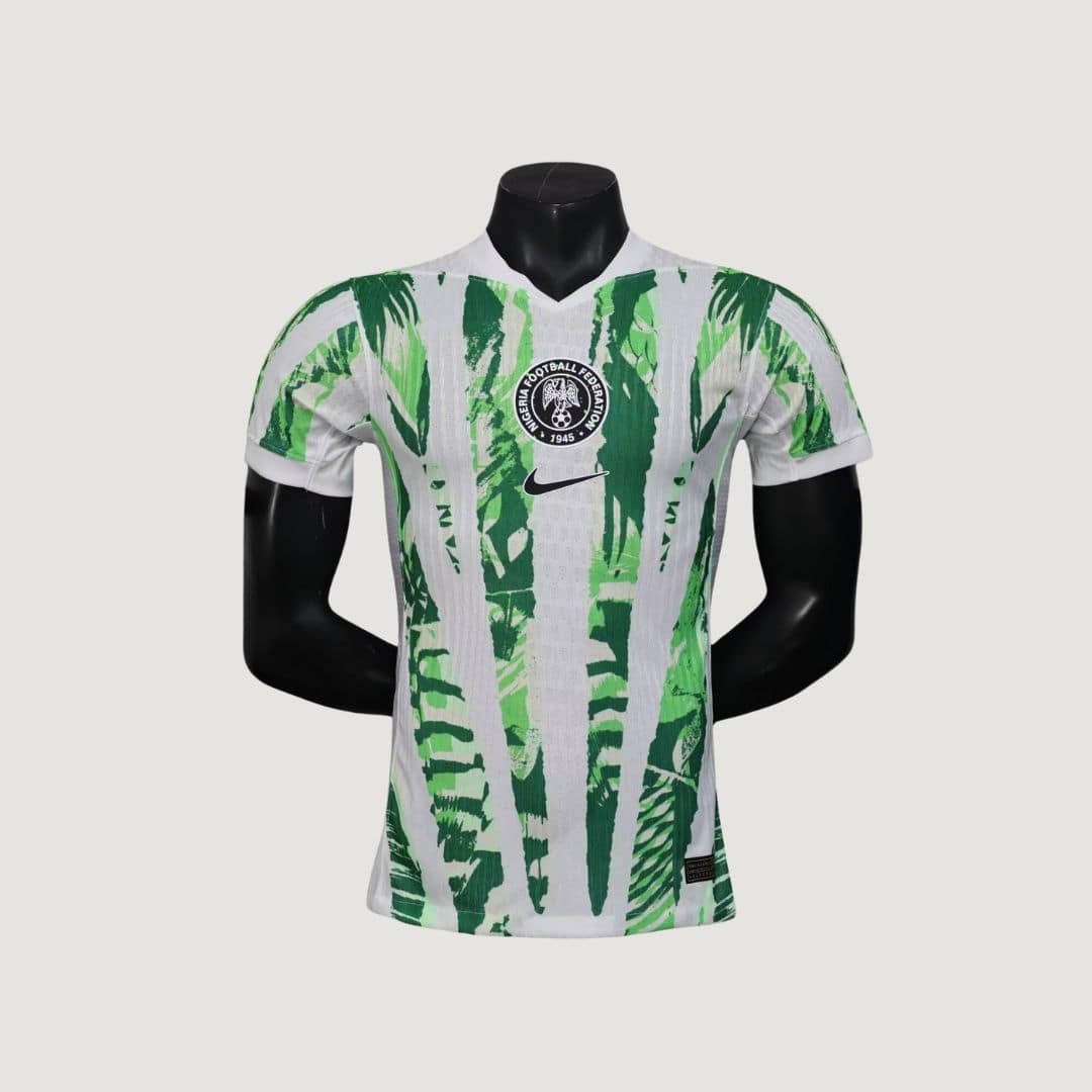 Nigeria – Maillot Domicile 2025/26 – Blanc, Vert & Noir ( Player )