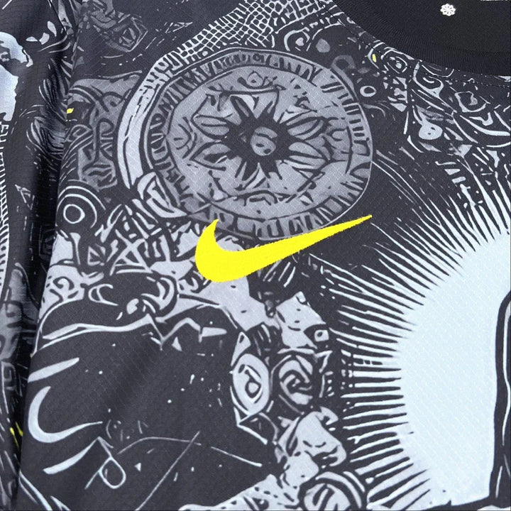 Maillot Brésil Christ Concept Noir et Gris 24/25